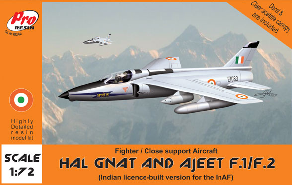 HAL Gnat and Ajeet F1/F2 (Indian licence built version) R72-041