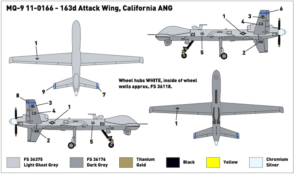General Atomics MQ9 Reaper Bagged version with 1 kit (USAF)