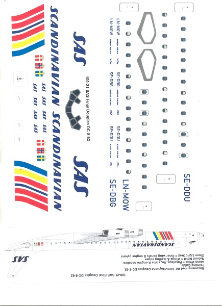 Douglas DC8-62 (SAS) 100-21