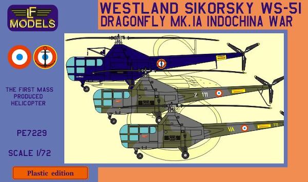 Westland Sikorsky WS51 Dragonfly Mk.1A Indochina war PE-7229