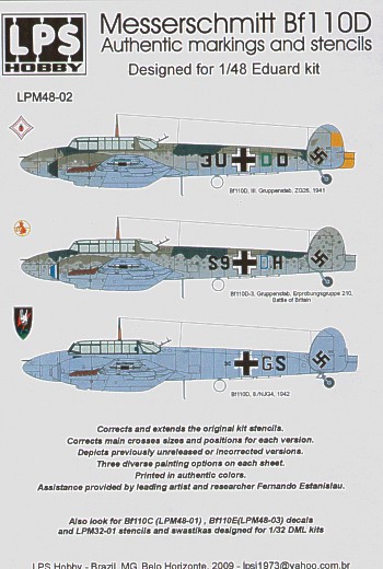 Messerschmitt BF110D LPM48-02