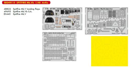 Detailset Supermarine Spitfire MKVb (Airfix) BIG49115