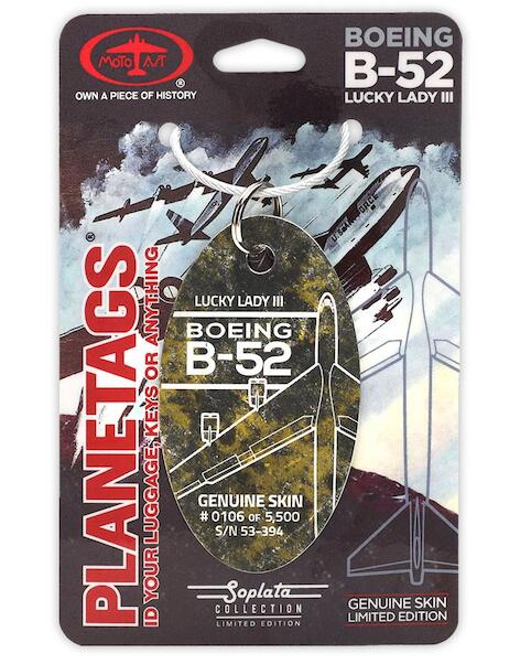 Keychain made of real aircraft skin: Boeing B-52 Lucky Lady III 53-394 B-52