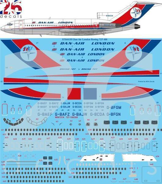 Boeing 727-100 (Dan-Air London - Final Colours) STS44355