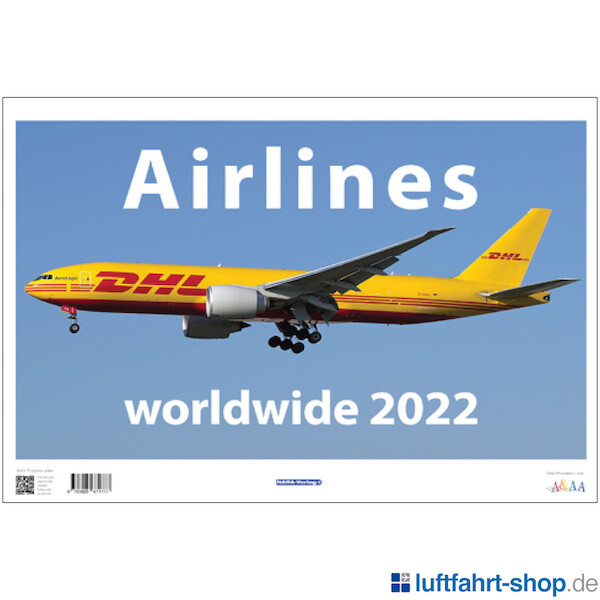 Airliners worldwide 2022Calendar 9783925671777