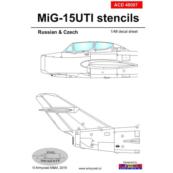 Mig15UTi Stencils - decal set ACD48007