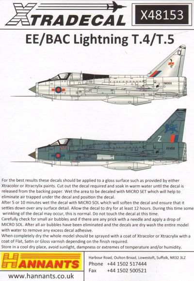 BAC/EE Lightning T.4 / T.5 X48153