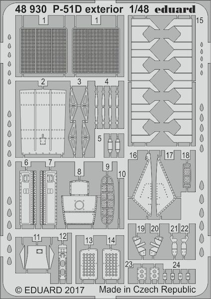 Detailset P51D Mustang (Airfix) E48-930