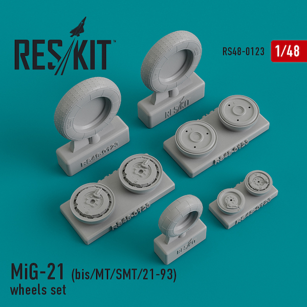 Mikoyan MiG21Bis/MT/SMT/21-9 Fishbed Wheel set RS48-0123