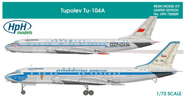 Tupolev Tu104 (Aeroflot, CSA) (LIMITED stocks!) HPH72028L