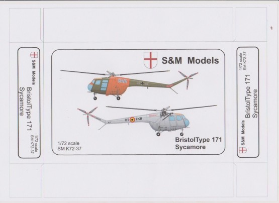 Bristol Sycamore (Belgian Air Force and Luftwaffe) SMK72-37