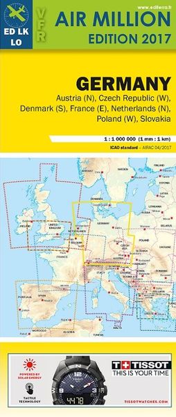 Germany: VFR Chart Germany Air Million 2017 VFRALL2017