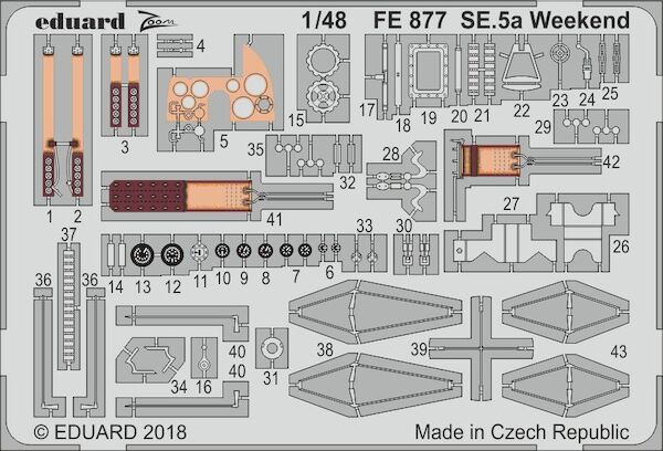 Detailset RAF Se5A Weekend (Eduard) FE877