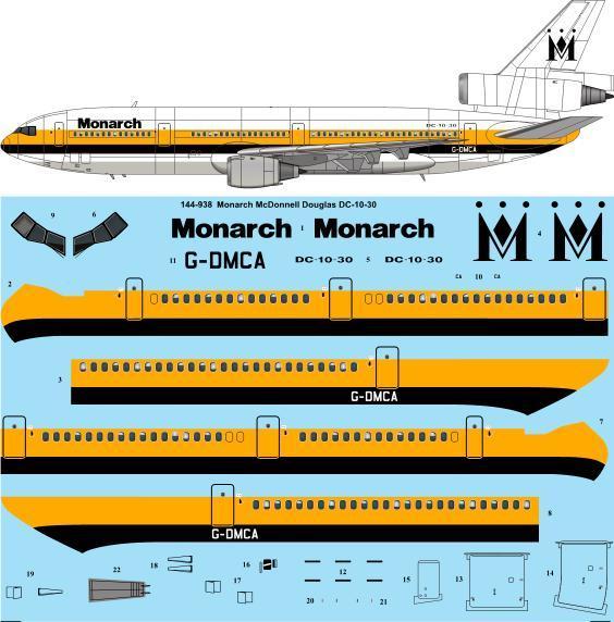 Mc Donnell Douglas DC10-30 (Monarch) 144-938