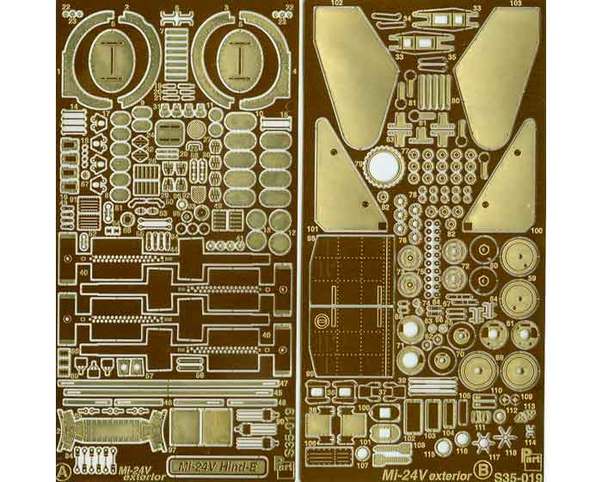 Detailset Mil Mi24V Hind E Exterior (Trumpeter) S35019