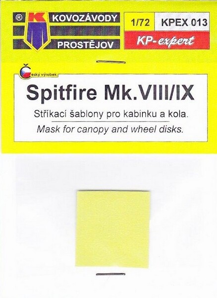 Spitfire MKVIII / MKIX Mask for Canopy and wheels (KP) KPEX013