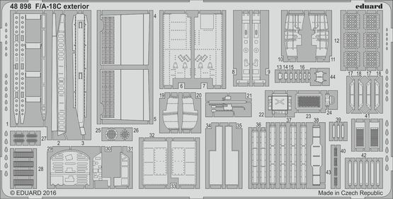 Detailset F/A18C Hornet Exterior (Kinetic) E48-898