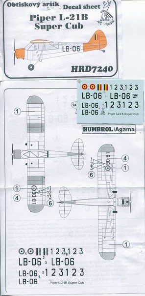 Piper L18B Super Cub (Belgain Air Force 'Luchtcadetten') HRD7240