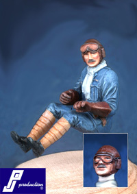 English Pilot WW1 seated in a/c 321110
