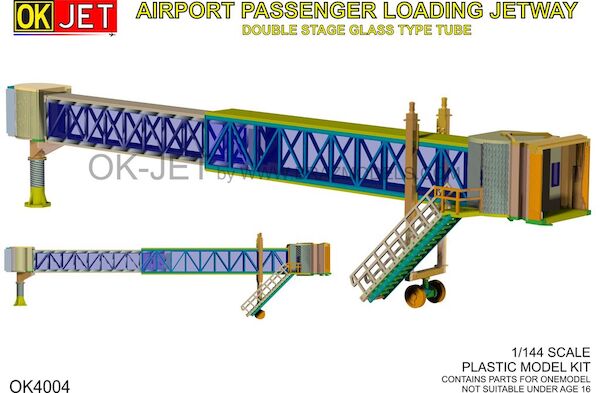 Airport Terminal Passenger Loading Jetway double Stage Tube, Glass Type Tube OK-004