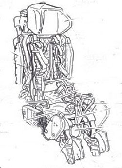 KM1 Ejection seat for MiG21 (2x) TD48419