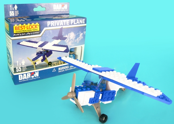 Construction Block Toy (Private Plane) 55 piece BL999