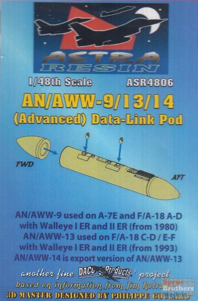 AN/AWW-9/13/14 Advanced Data link pod (A7E Corsair and F/A18) ASR4806