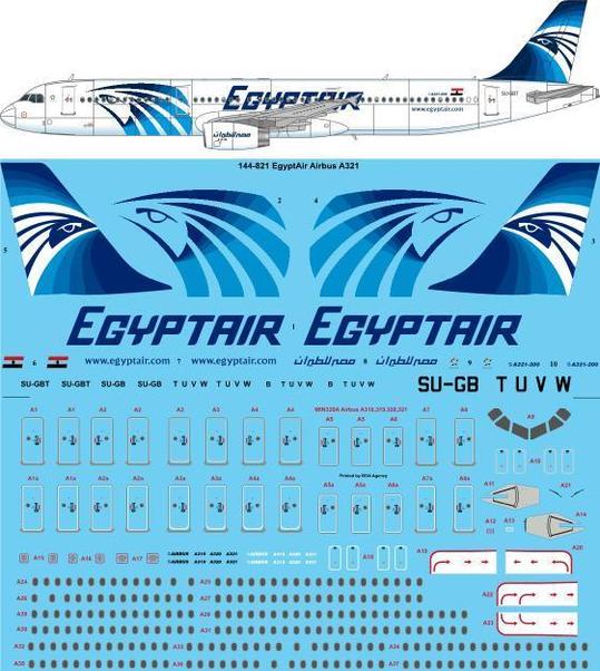 Airbus A321 (Egypt Air) 144-821