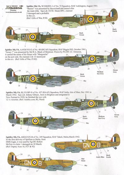 Spitfire MKVb Early Camouflage x32041