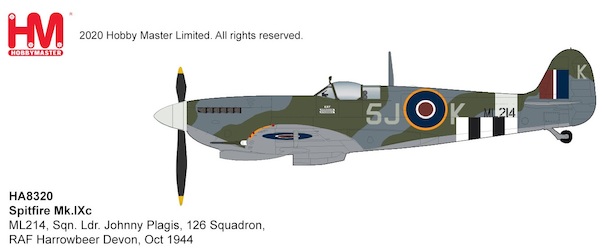 Spitfire Mk.IXc ML214, Sqn. Ldr. Johnny Plagis, 126 Squadron, RAF Harrowbeer Devon, Oct 1944 HA8320