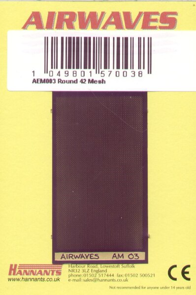 Round Mesh 42 holes per inch aem003