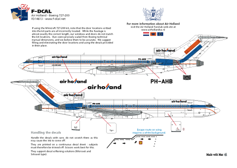 Boeing 727-200 (Air Holland) FD14613