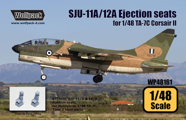 Stencil SJU-11A/12A Ejection seats (for 1/48 TA-7C) WP48161