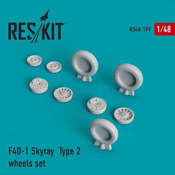 F4D-1 Skyray Type 2 Wheel Set RS48-0199