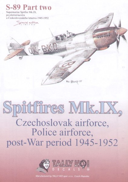Spitfire MKIX in Czechoslovakian Air Force and Police service 72042