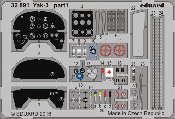 Detailset Yakovlev Yak3 (Special Hobby) E32-891