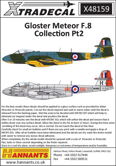 Gloster Meteor F.8 Collection Pt 2 X48159