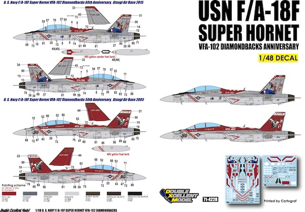 F/A18F Super Hornet (VFA102 Diamondbacks Anniversary) DXM71-4228
