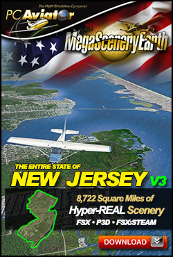 Mega Scenery Earth Version 3, New Jersey V3 (Download version) DL-MSEV3-NJ