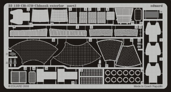 Detailset CH47D Chinook exterior (Trumpeter) E32-159
