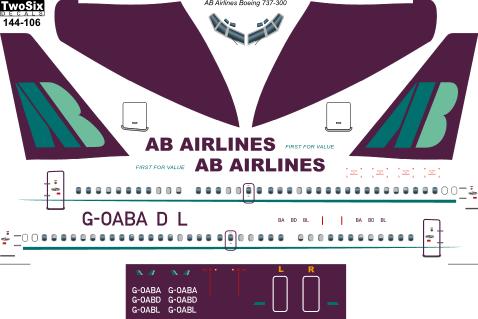Boeing 737-300 (AB Airlines) 144-106