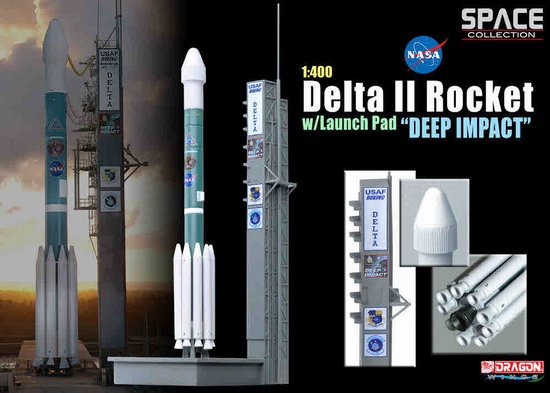 Delta II Rocket with launch pad