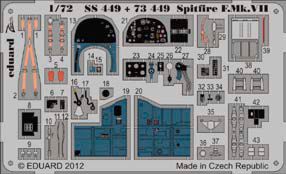 Detailset Spitfire MKVII Interior Self Adhesive (Italeri) SS449