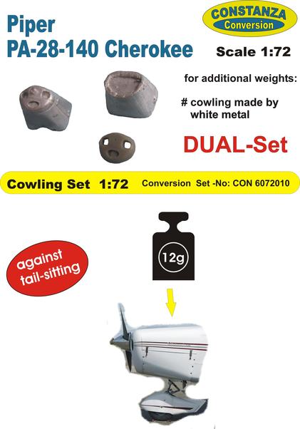 Piper Pa28 Cherokee dual cowling set CON6072010