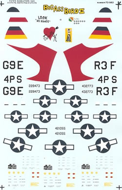 72-562 P47D Thunderbolt Bubbletops (410FS,506FS,513FS) 72-562