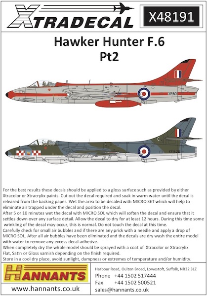 Hawker Hunter F6 Part 2 X48191