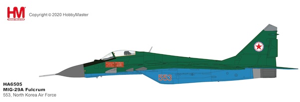 MIG29A Fulcrum 553, North Korea Air Force, early 2012 HA6505