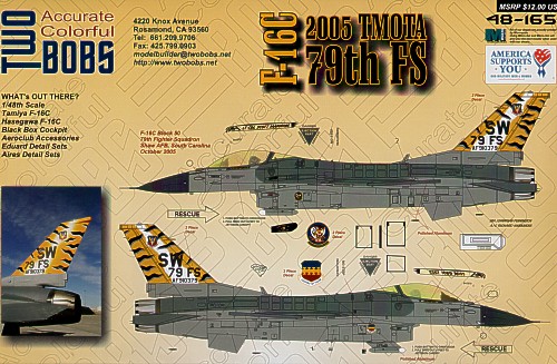 F16C Fighting falcon (79th FS 2005 TMOTA) tb48-165