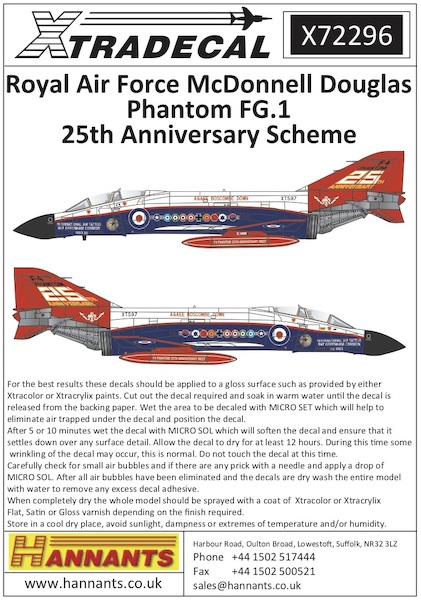 McDonnell Douglas FGR.1 Phantom 25th Anniversary Scheme X72296