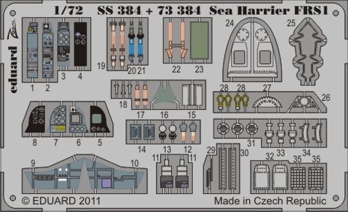 Detailset Sea Harrier FRS1 Self Adhesive (Airfix) SS384